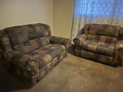 2 couches, pull out sofa, tiny home, RV ready