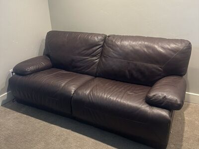 Leather Electric Reclining Couch