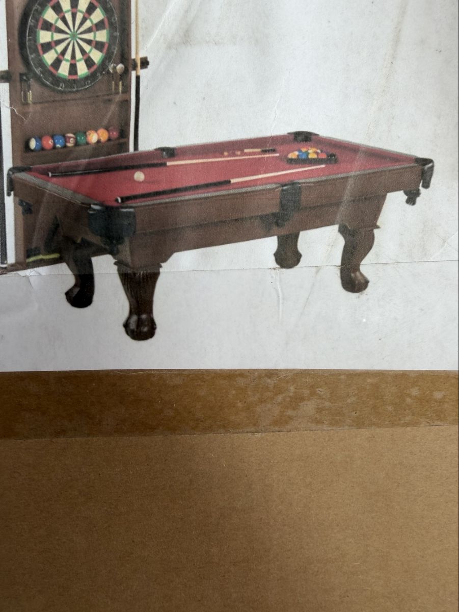 Brand new pool table and dart board