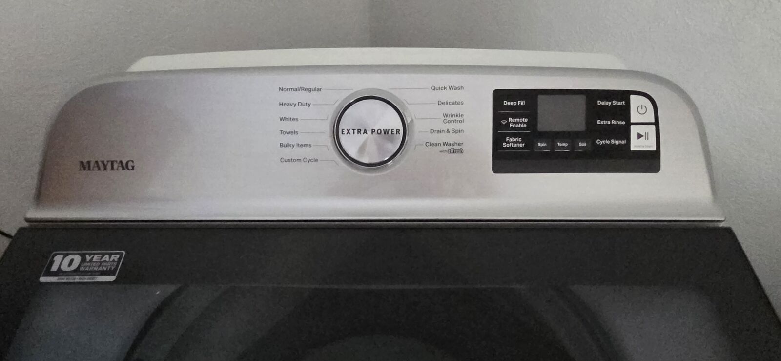 Maytag 4.7 Cu. Ft. Smart Top Load Washer with Extra Power Button