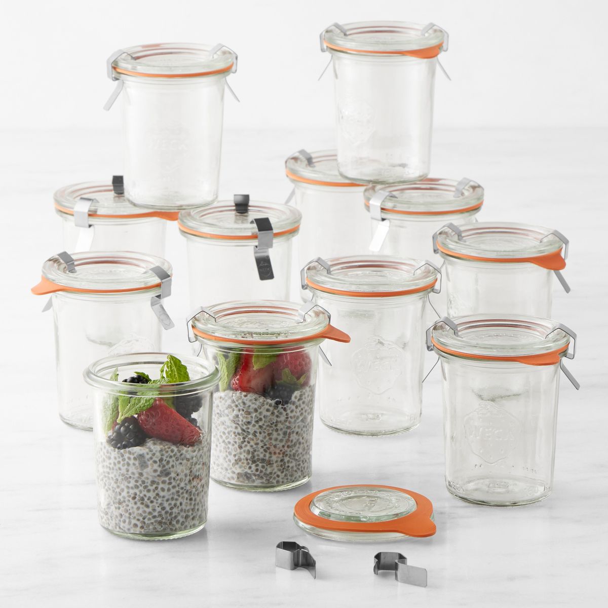 WECK 760 (5.4 oz) – Mini Mold Jars (2 sets of 12 available) BRAND NEW IN BOX