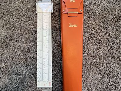 Vintage Keuffel & Esser K&E Deci-Lon 68 1100 Slide Rule with Case 55$ OBO