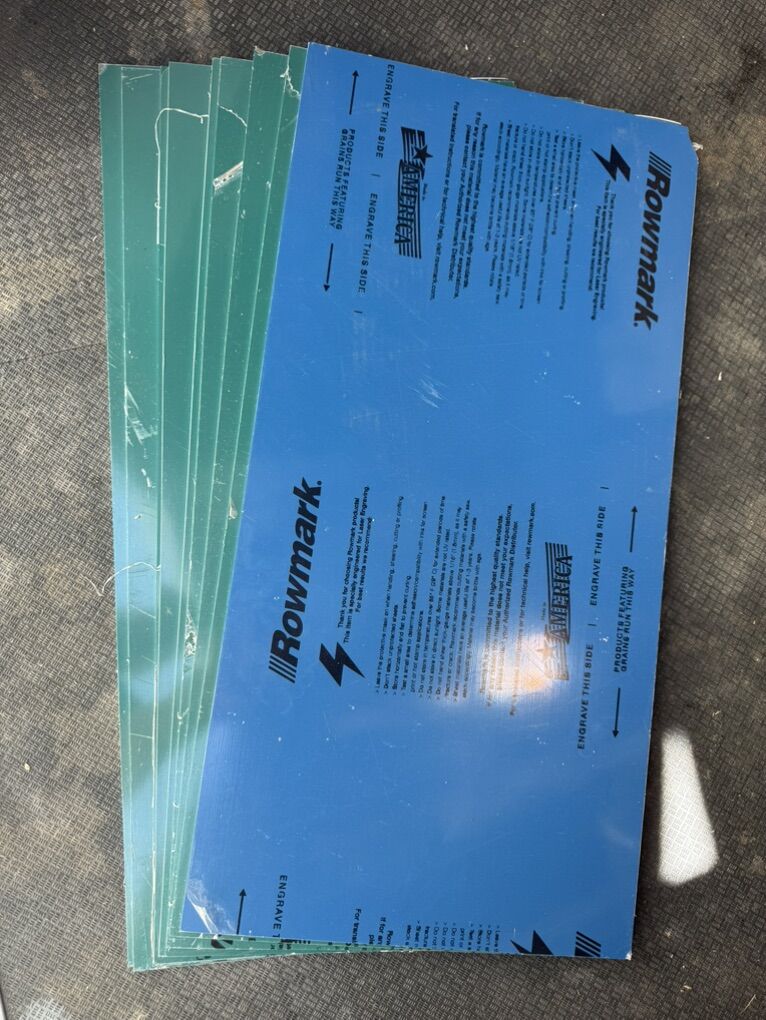 Rowmark Laser engraving sheets 12 x 24