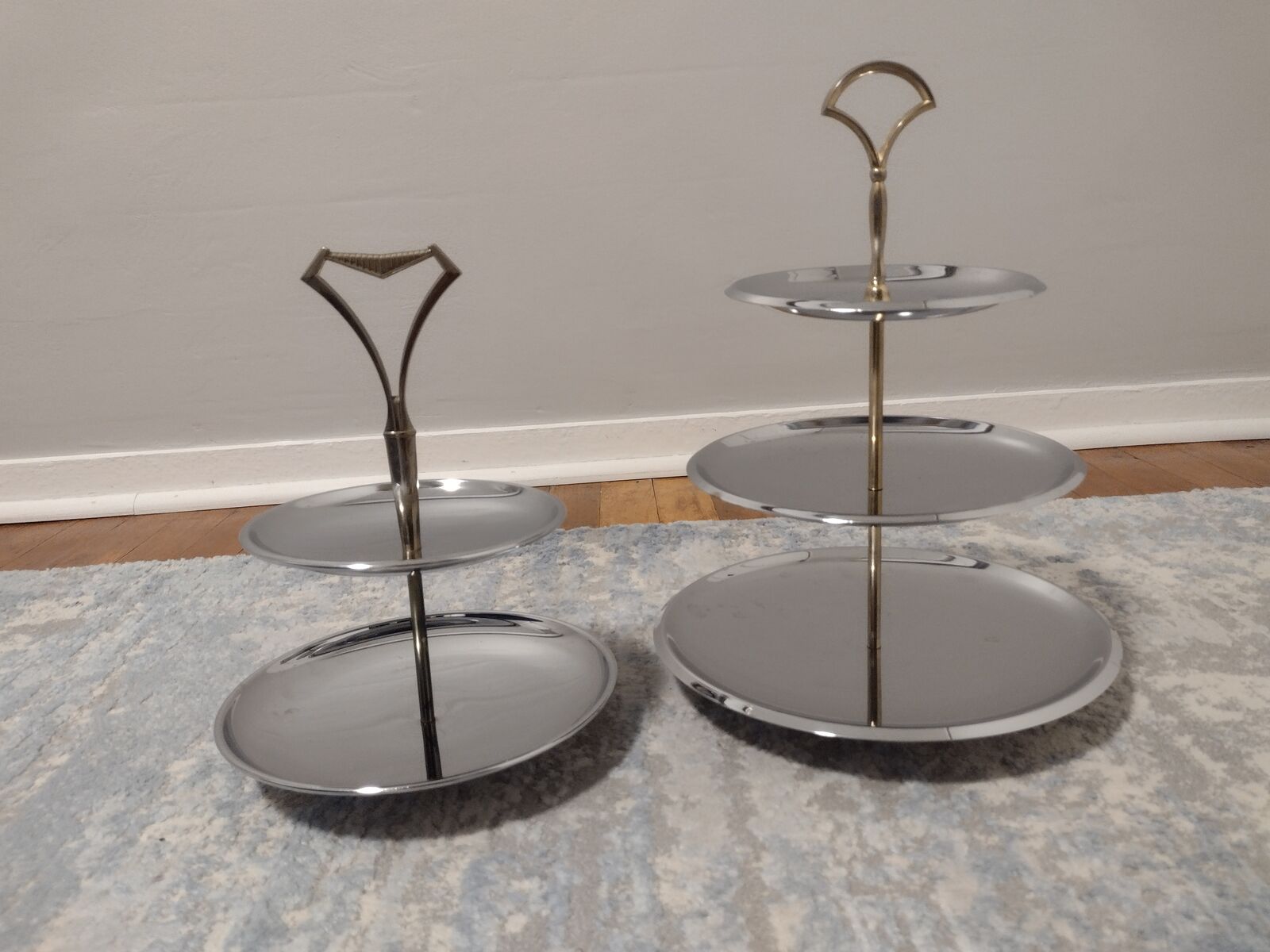 Vintage Chrome serving trays