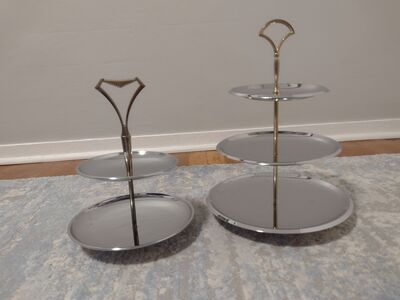 Vintage Chrome serving trays