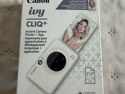 Canon Ivy CLIQ+ Instant Camera Printer - Pearl White