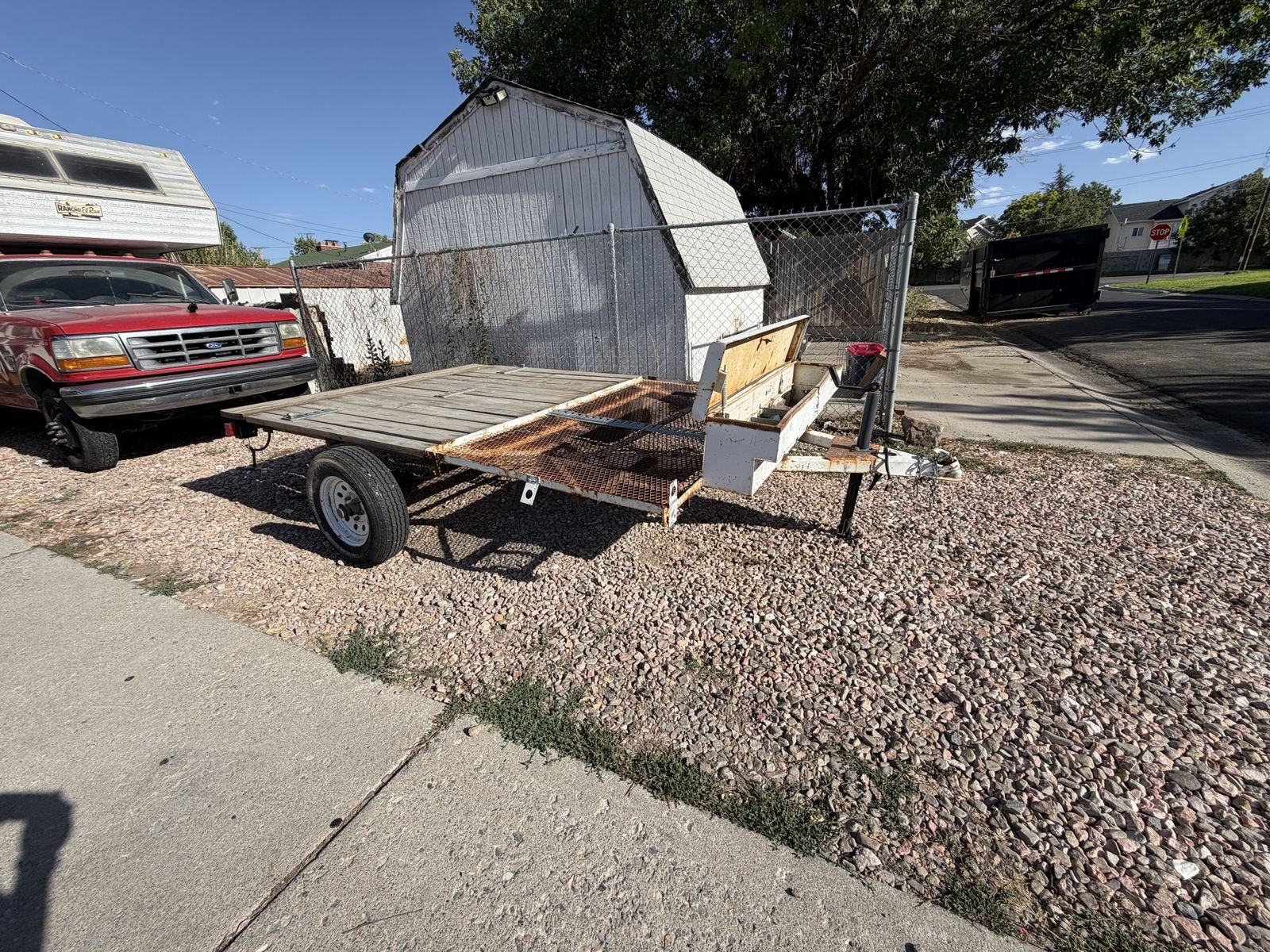 7x10 trailer new lights new leaf springs  $400 good for a 4wheeler