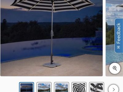 SUNVILLA 10’ LED Market Umbrella