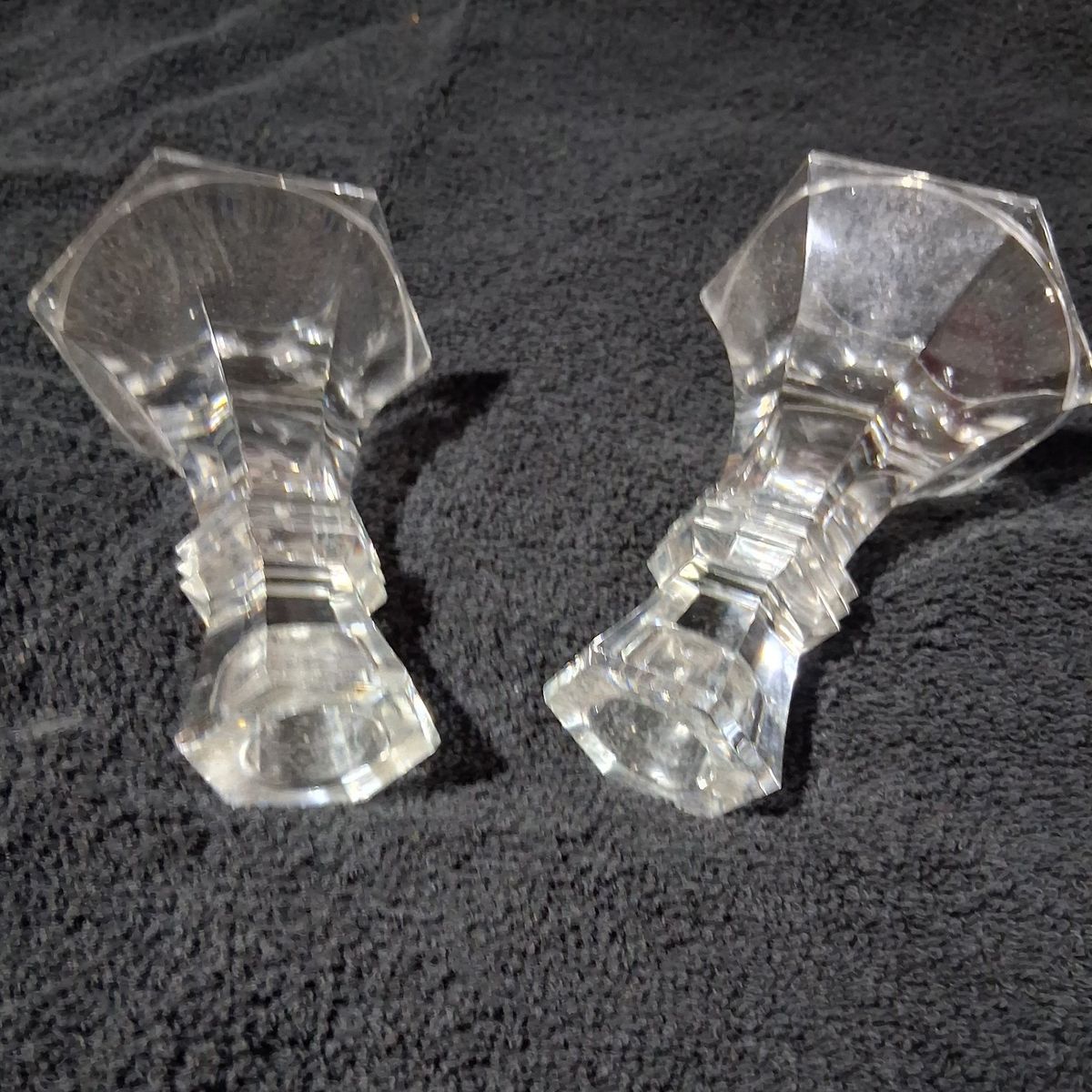 Crystal candle holders