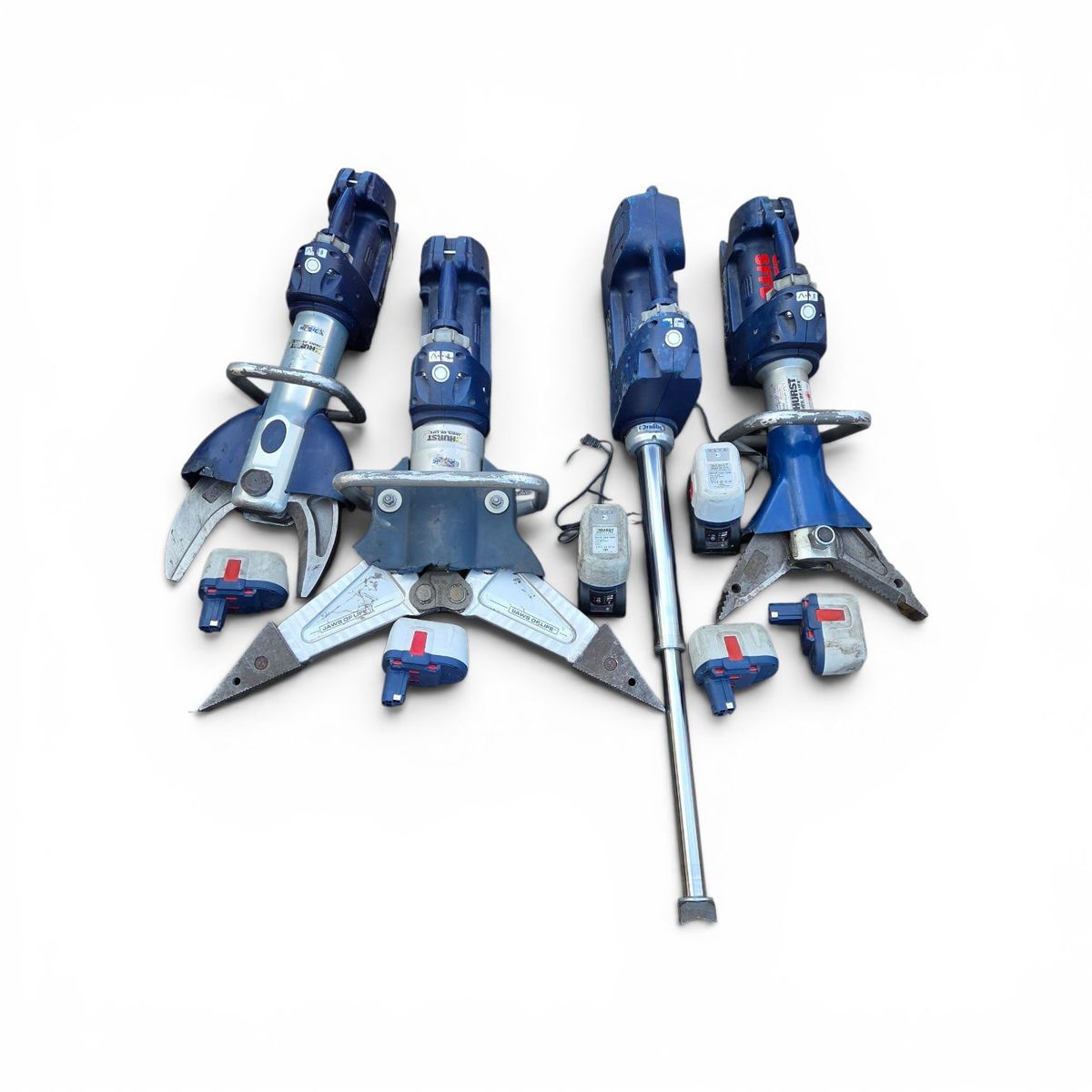Hurst eDRAULIC S700E2 Cutter, SP310E2 Spreader, R421E2 Ram, SC357E2 Combi Set