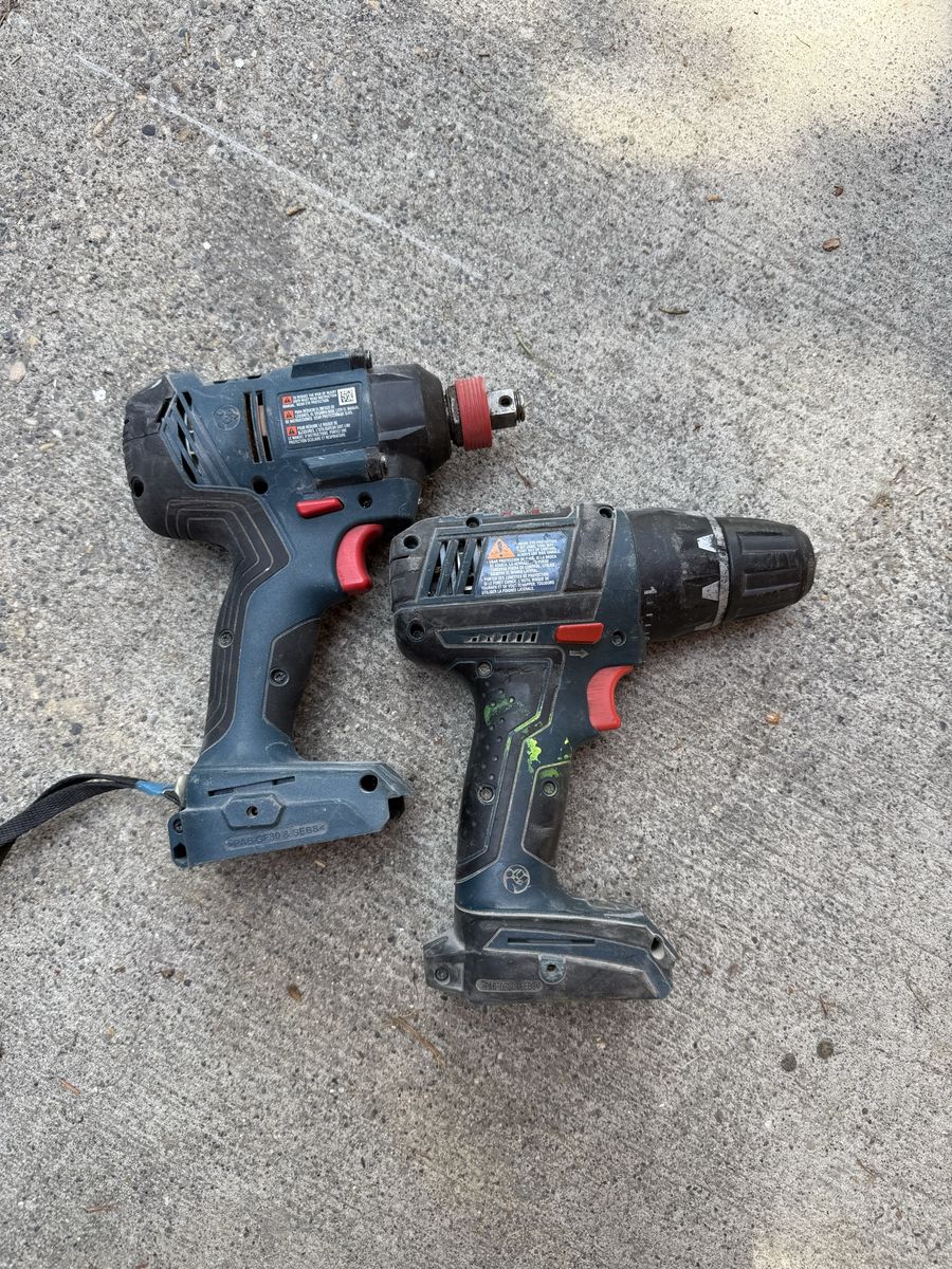 Bosch drill and impact driver 18v tools only