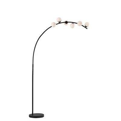 Adesso Ronan Arc Lamp w/ LED Bulbs - Black Finish