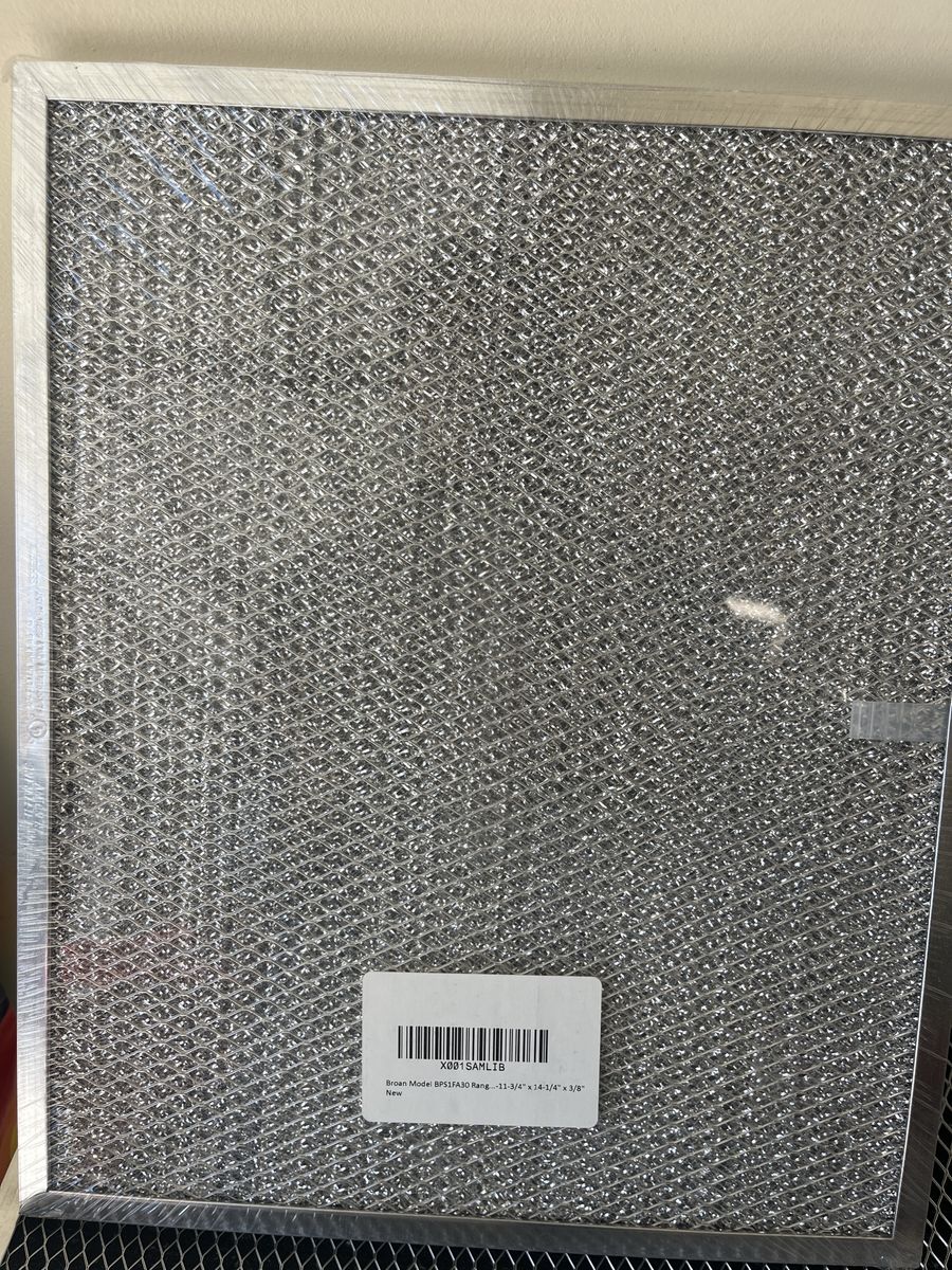 Broan Model BPS1FA30 Range Hood Filter 11-3/4" x 14-1/4" x 3/8"