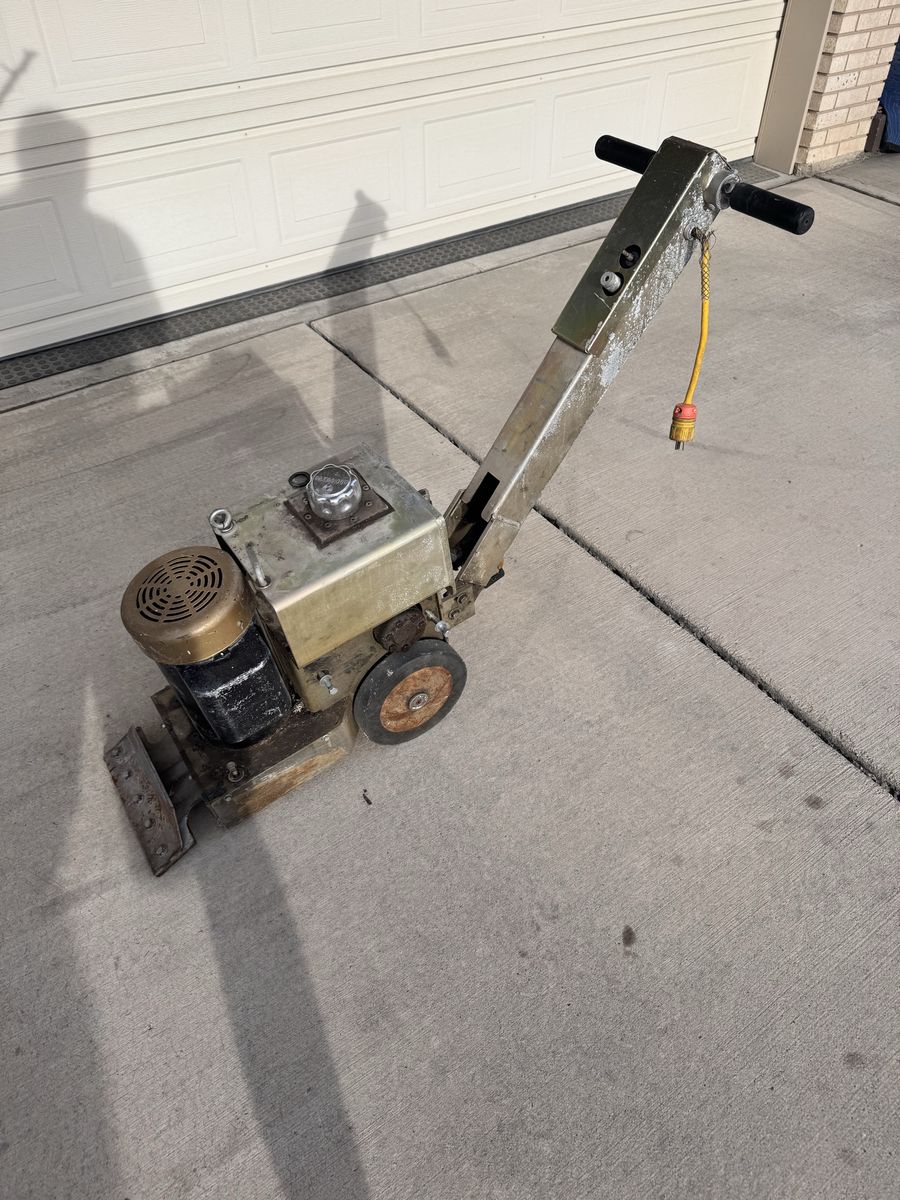 Industrial Floor Stripper/Scraper - Heavy-Duty Tile & Adhesive Removal Machine