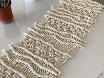Macrame Table Runner Long