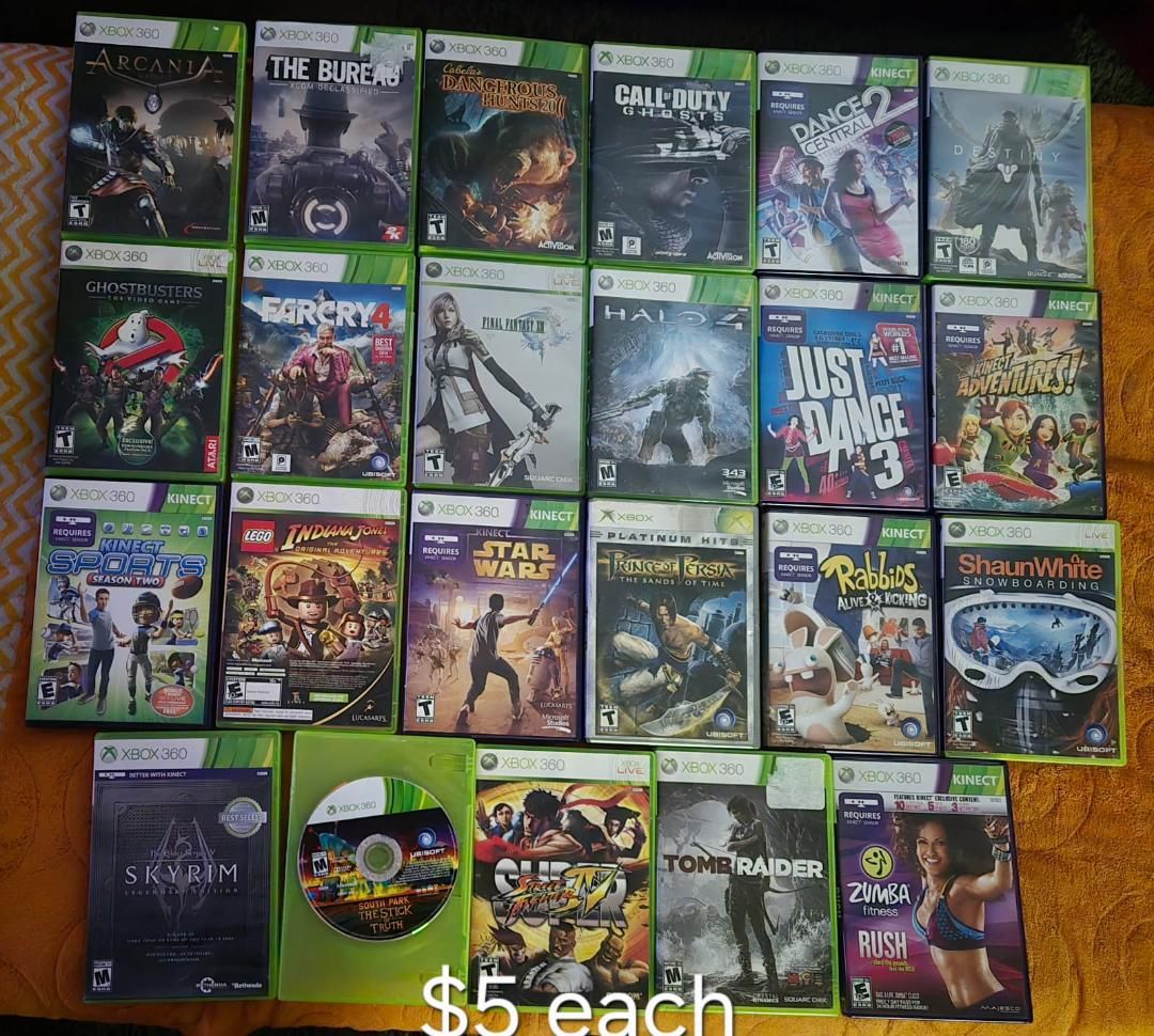 Xbox 360 games $5 each including Halo 4! trades considered!