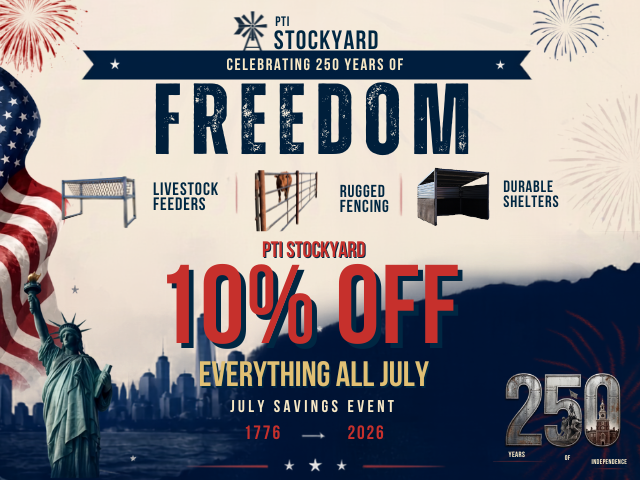 PTI Stock Yard Summer Savings Event- 10% OFF EVERYTHING