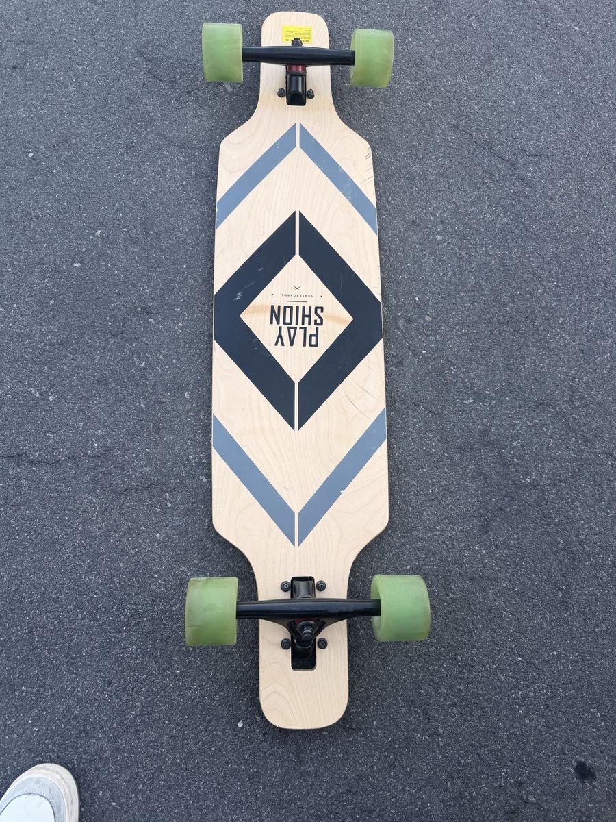 Playshion Drop Through Complete Longboard Skateboard