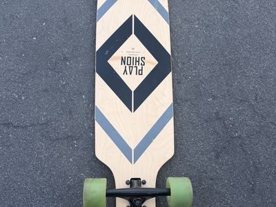 Playshion Drop Through Complete Longboard Skateboard
