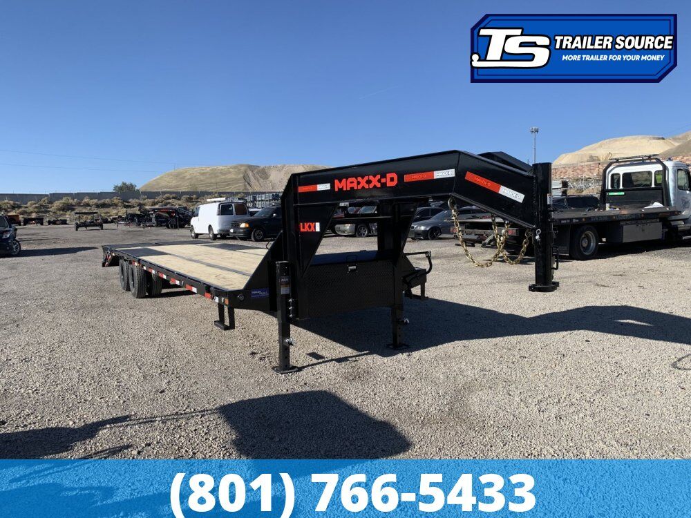 8.5x32 Maxx-D LKX Gooseneck Equipment Trailer -  25.9K GVWR - 12k Axles