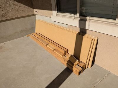 Storage shelf lumber