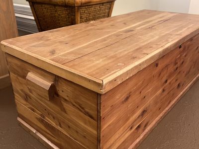 Old cedar chest