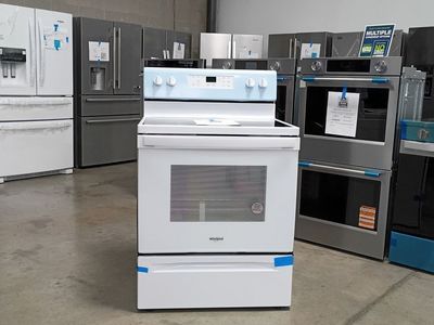 NEW WHIRLPOOL WHITE 4 BURNER ELECTRIC RANGE