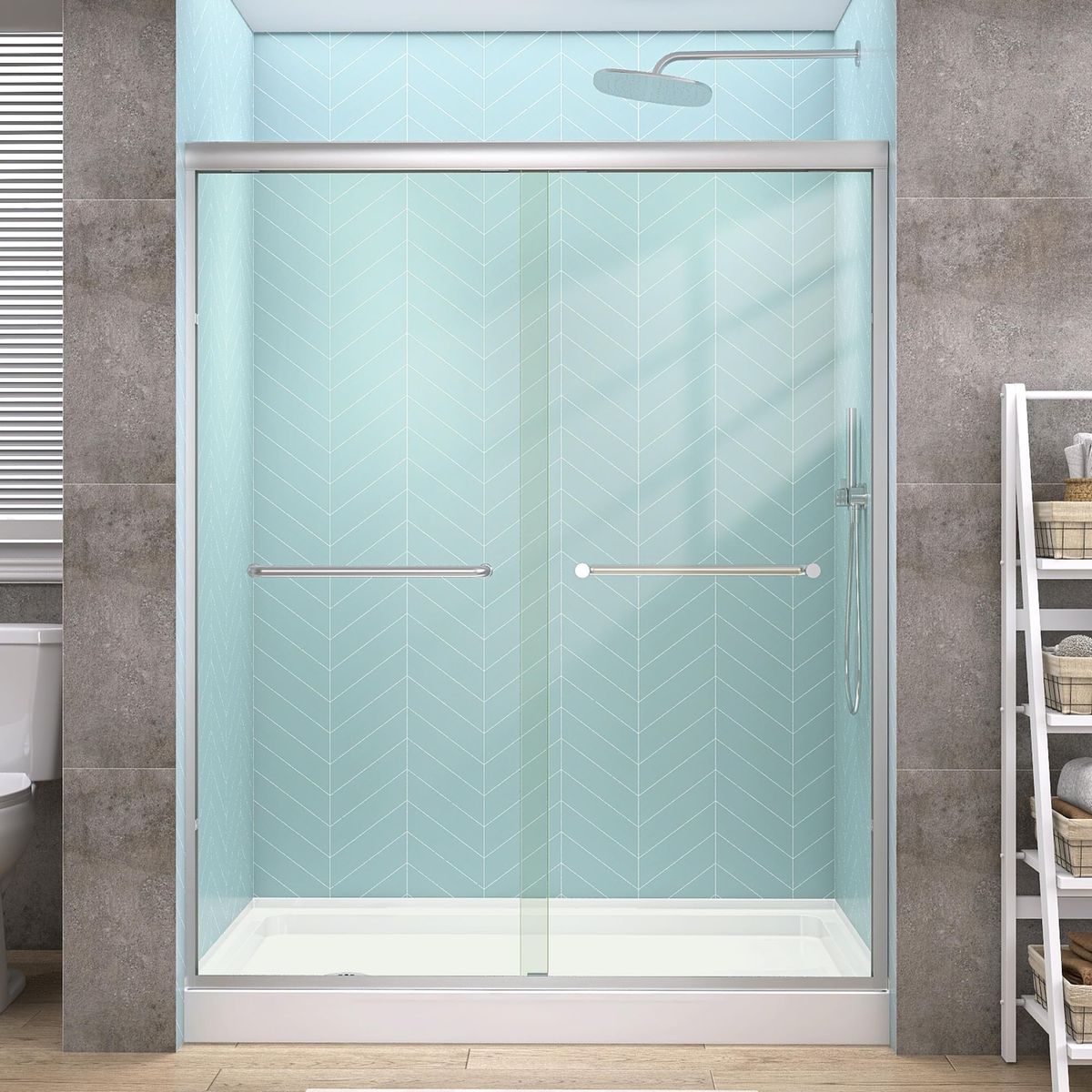 Sliding shower door 66x72