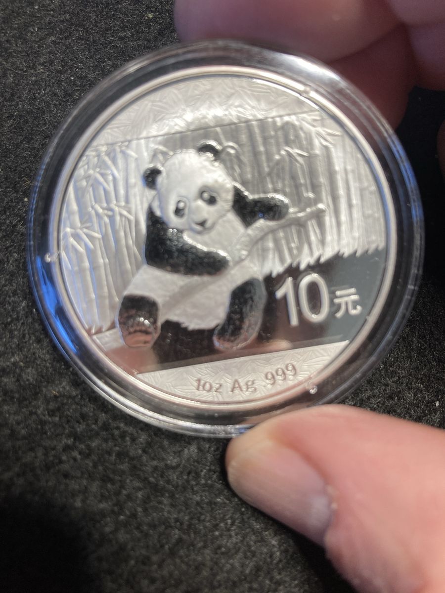 2014 Chinese Panda 1 Oz .999 Silver Round
