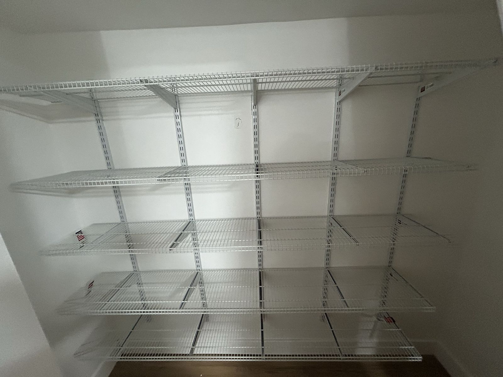 Metal shelving adjustable - like new