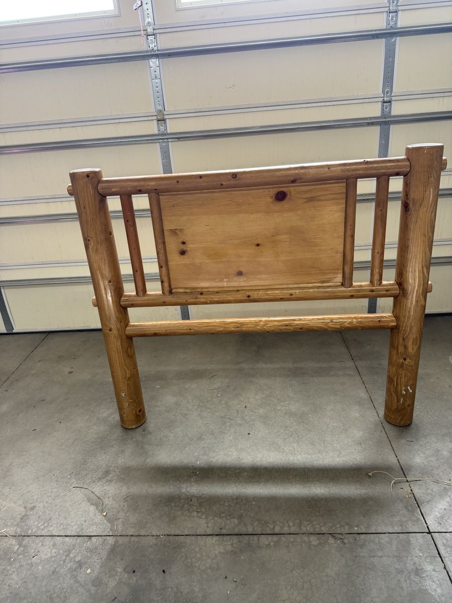 Full size solid wood headboard
