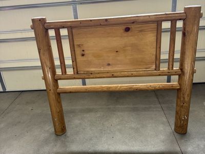 Full size solid wood headboard