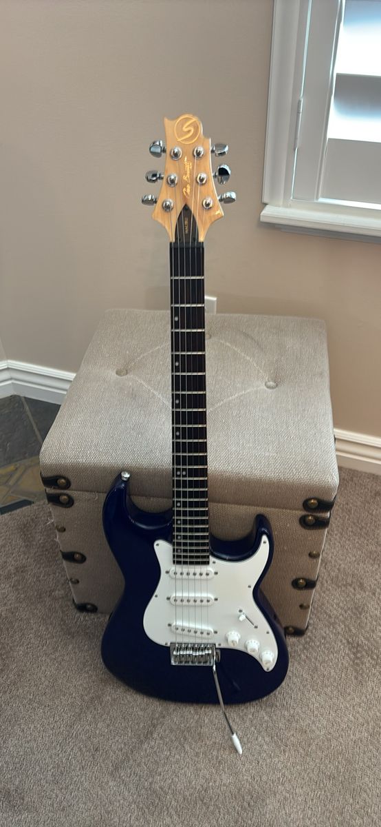 Samick Greg Bennett Design Malibu Electric Guitar - Blue, 6-String