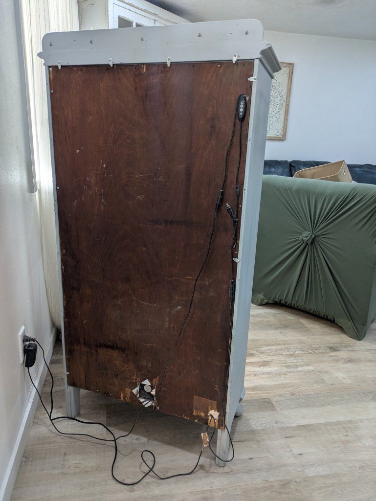 vintage cabinet for plants