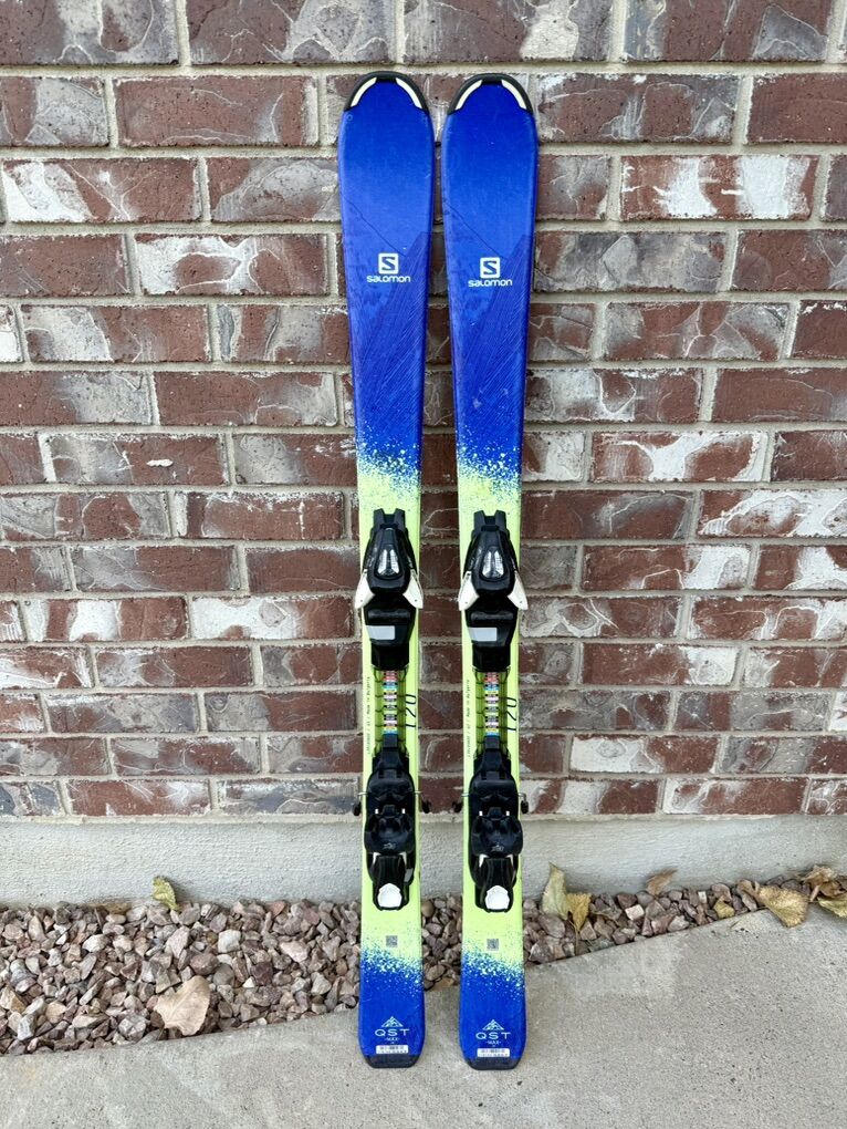 120 Salomon QST Max Jr Skis + Salomon Bindings