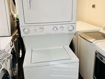 Frigidaire heavy duty stackable washer and dryer