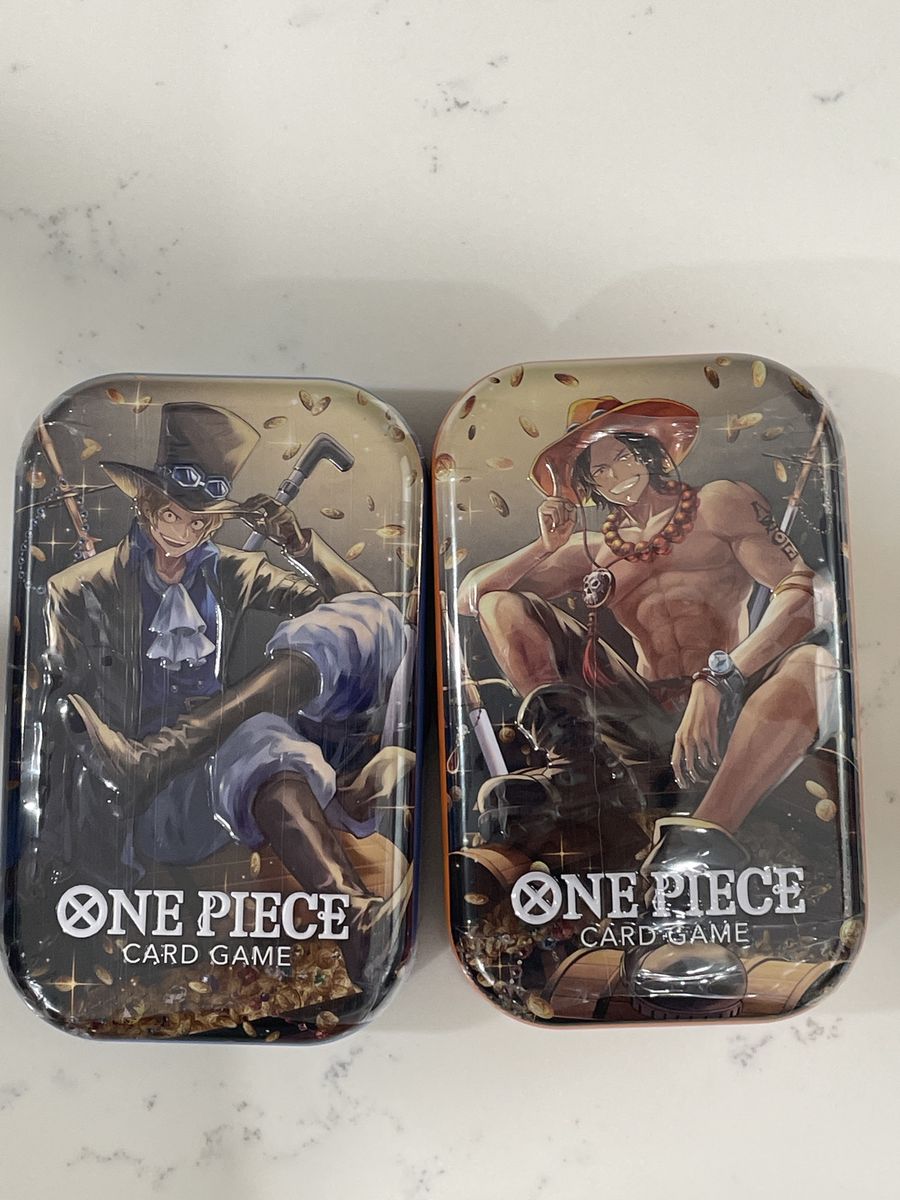 One Piece Card Game Collector Tins - Sabo & Ace Designs - New & Sealed