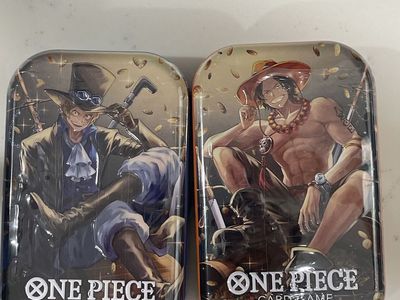 One Piece Card Game Collector Tins - Sabo & Ace Designs - New & Sealed