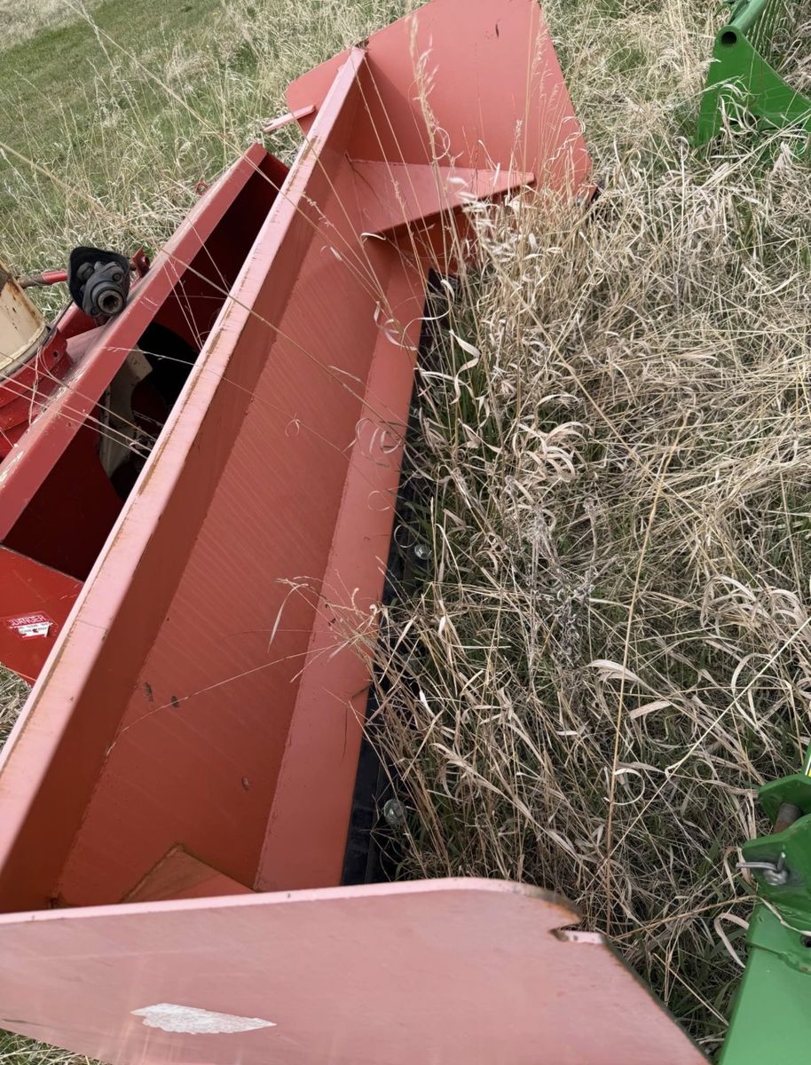8’ Heavy-Duty snow pusher Red Skid Steer or tractor Loader Attachment Bucket, Farm/Industrial