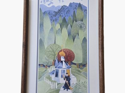 Rie Muñoz Russian Church, Juneau Signed, 122/750