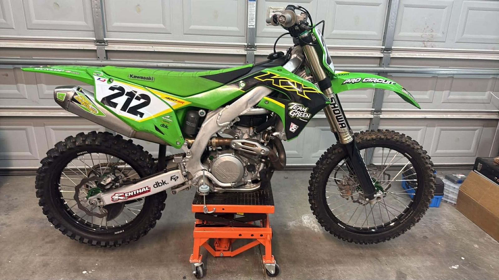 2019 Kawasaki KX450SR Dirt Bike - Pro Circuit Exhaust, Tusk Wheels, Never Track Ridden