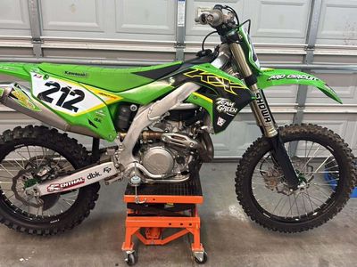 2019 Kawasaki KX450SR Dirt Bike - Pro Circuit Exhaust, Tusk Wheels, Never Track Ridden