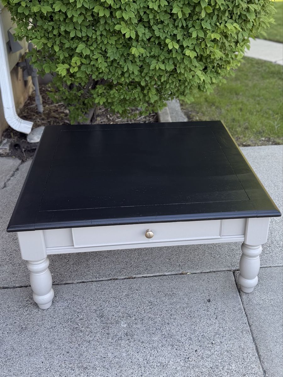 Heavy Wood Refinished coffee table or kids table