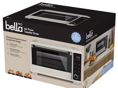 Bella Pro Air Fryer Toaster Oven - Countertop Chef, 10 Presets, White