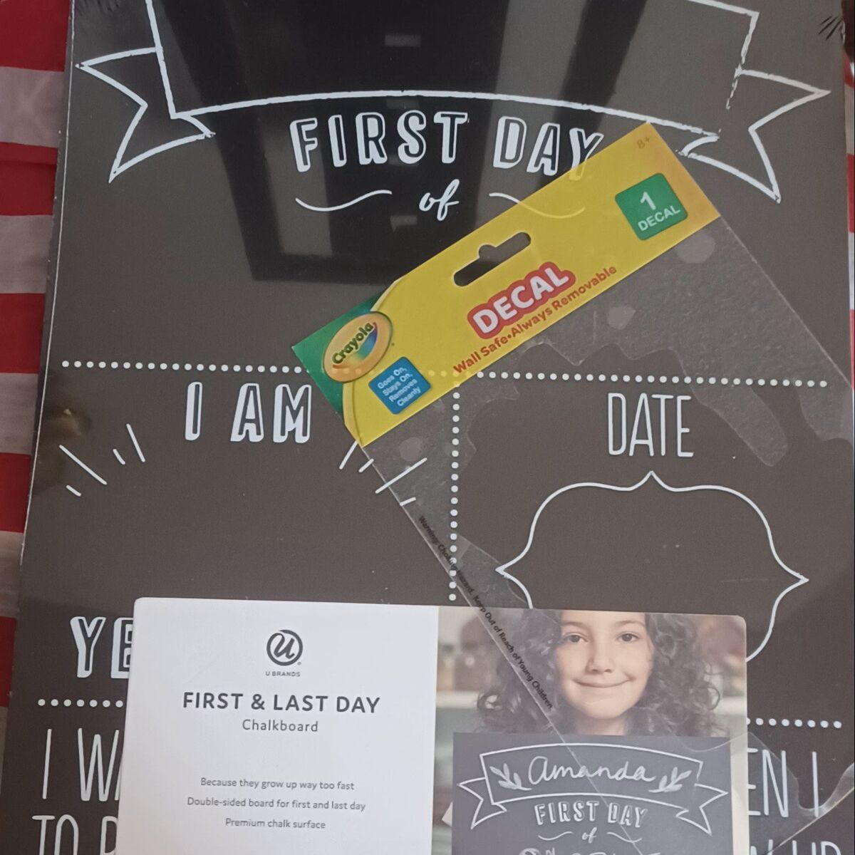 FIRST AND LAST DAY CHALKBOARD!