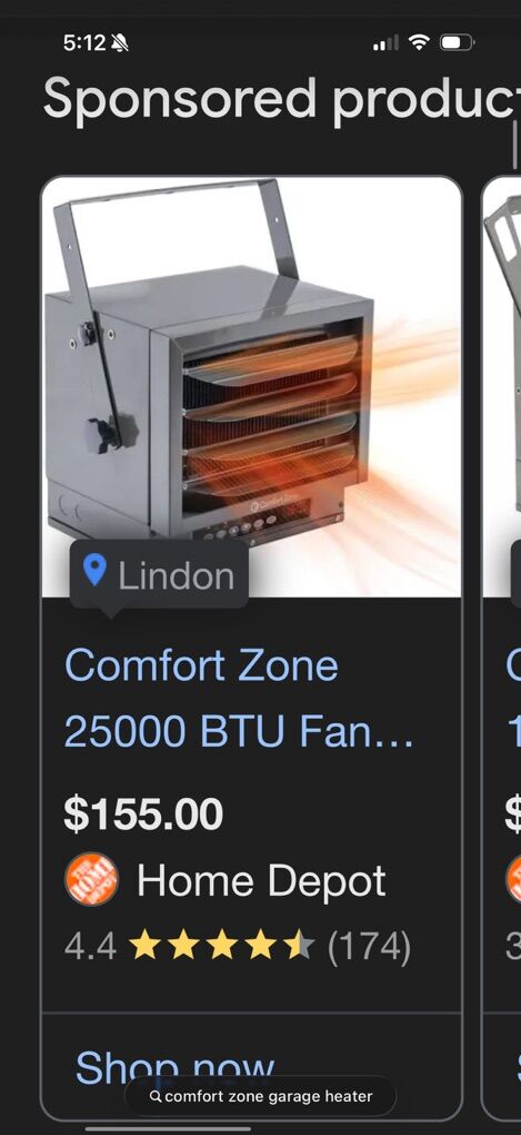 Comfort Zone Garage Heater