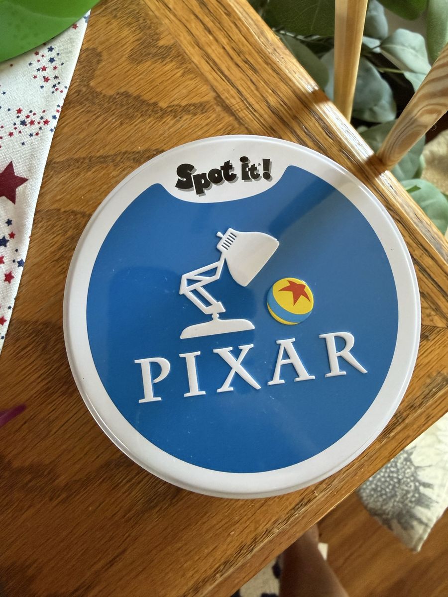Spot It! Pixar Disney Matching Card Game in Tin - Complete Used