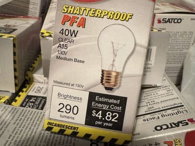 SATCO 40 Watt A15 Incandescent Clear Bulb