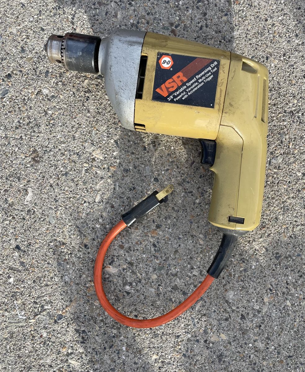 Vintage Black & Decker 3/8"  Variable Speed