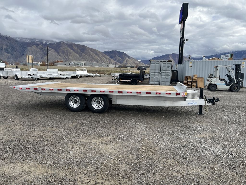 2027 Nordtek 8.5x22 Aluminum Deckover Tilt Flatbed